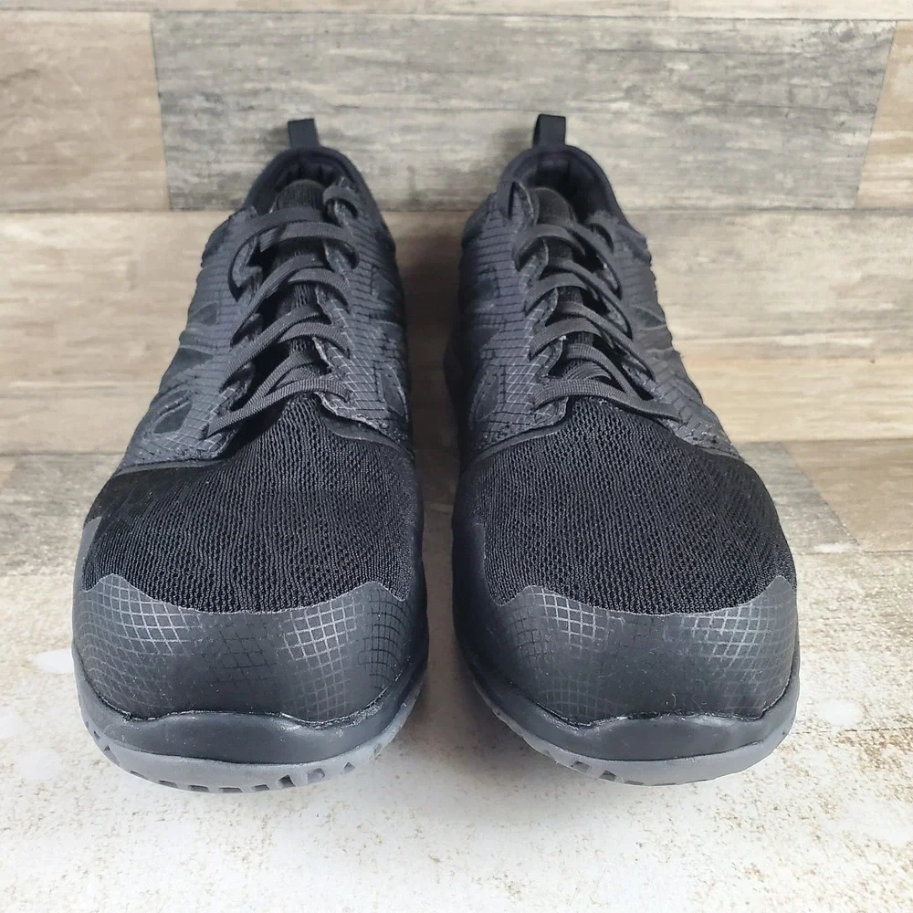 Reebok ZPrint Womens Work Shoes Sz 12 M Black Dark Gray Steel Safety Toe Lace Up